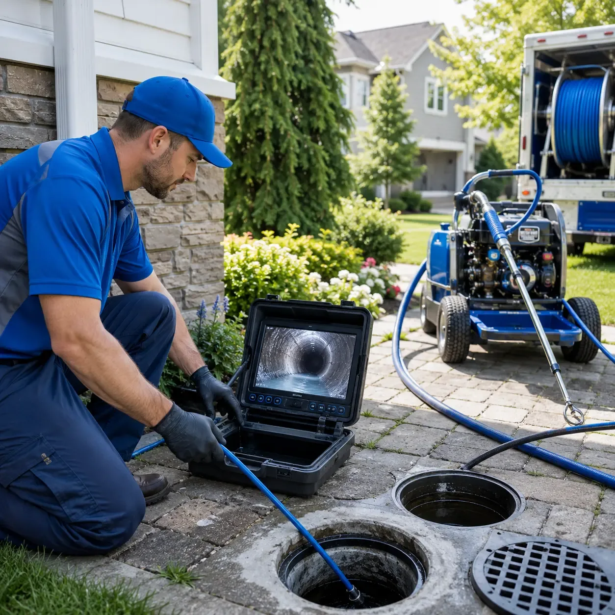 Outdoor drain cleaning professionals serving Linden, IN