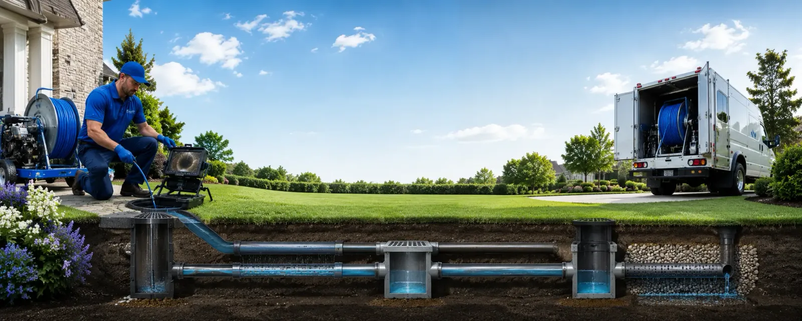 Outdoor drain cleaning information for Linden, IN